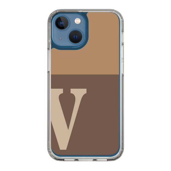 Slim Protection Case［ Original - initial two tone - V brown ］