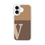 Slim Protection Case［ オリジナル - initial two tone - V brown ］