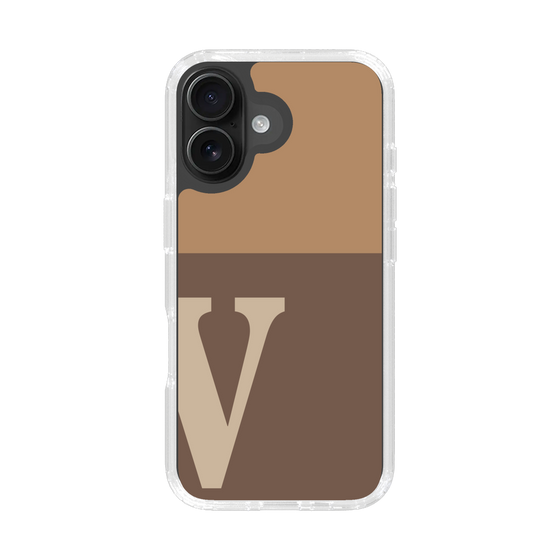 Slim Protection Case［ オリジナル - initial two tone - V brown ］