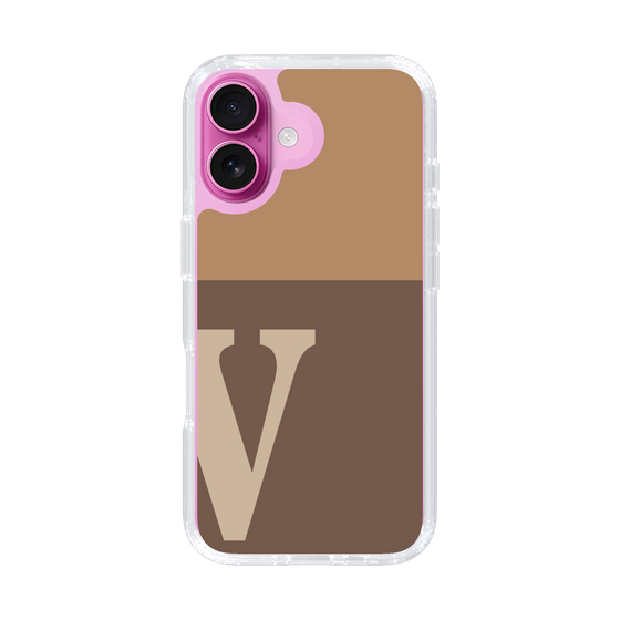 Slim Protection Case［ オリジナル - initial two tone - V brown ］