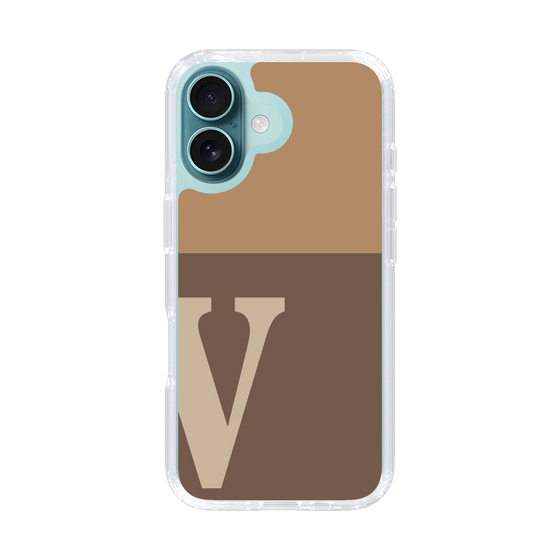 Slim Protection Case［ オリジナル - initial two tone - V brown ］