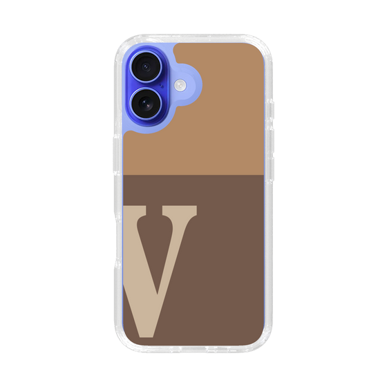 Slim Protection Case［ オリジナル - initial two tone - V brown ］
