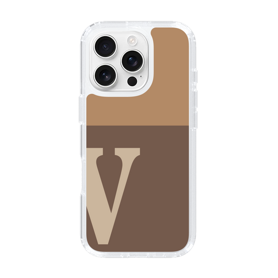 Slim Protection Case［ オリジナル - initial two tone - V brown ］