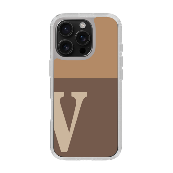 Slim Protection Case［ オリジナル - initial two tone - V brown ］