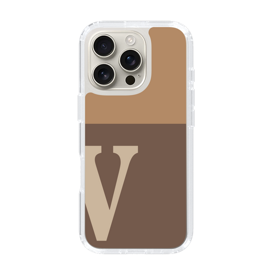 Slim Protection Case［ オリジナル - initial two tone - V brown ］