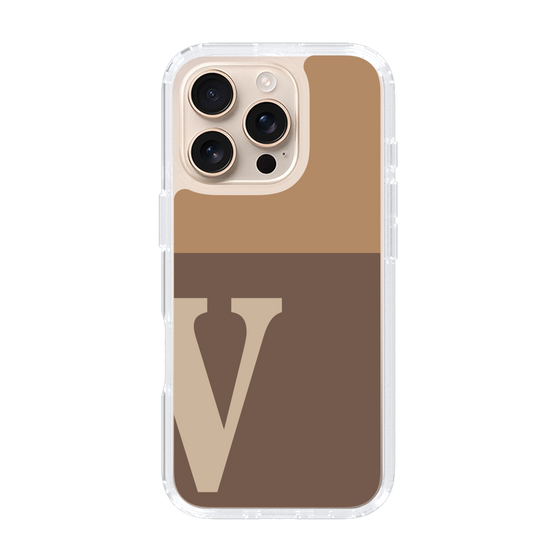 Slim Protection Case［ オリジナル - initial two tone - V brown ］