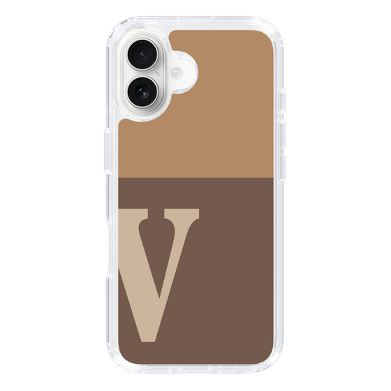 Slim Protection Case［ オリジナル - initial two tone - V brown ］