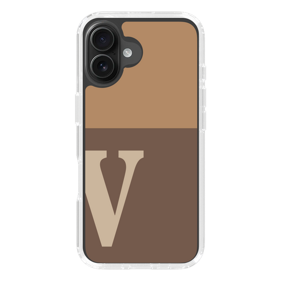Slim Protection Case［ オリジナル - initial two tone - V brown ］