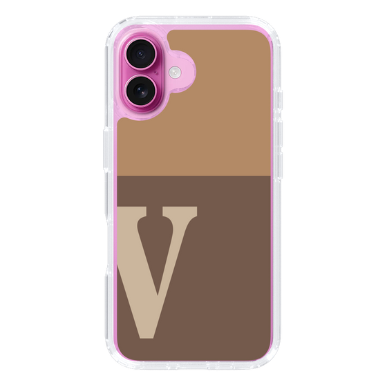 Slim Protection Case［ オリジナル - initial two tone - V brown ］