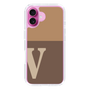 Slim Protection Case［ オリジナル - initial two tone - V brown ］