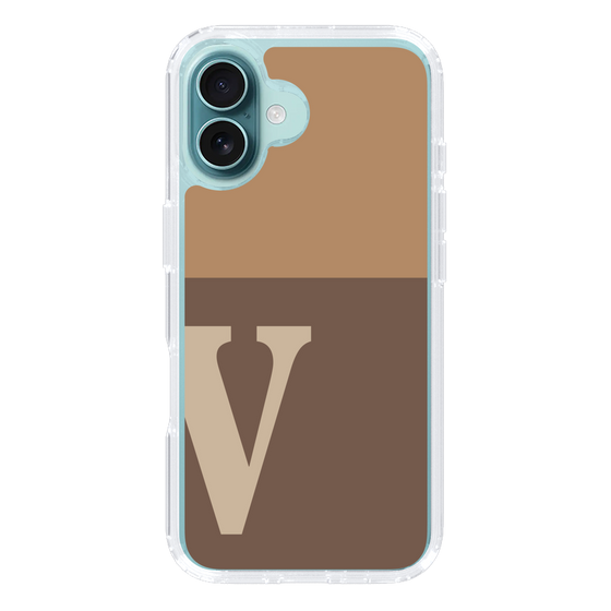 Slim Protection Case［ オリジナル - initial two tone - V brown ］