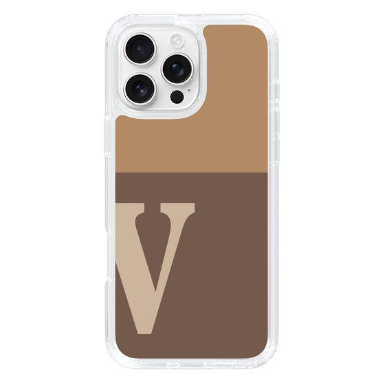 Slim Protection Case［ オリジナル - initial two tone - V brown ］