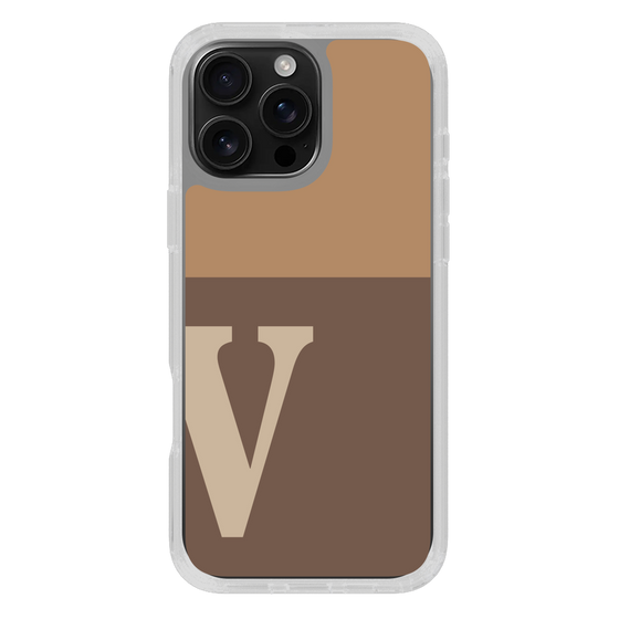 Slim Protection Case［ オリジナル - initial two tone - V brown ］