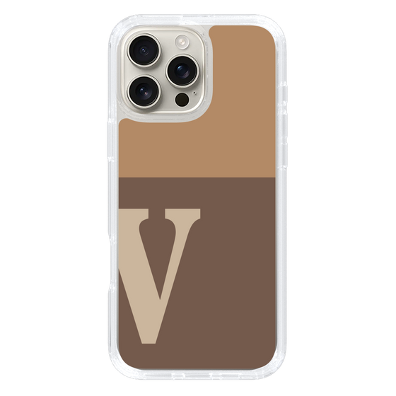 Slim Protection Case［ オリジナル - initial two tone - V brown ］