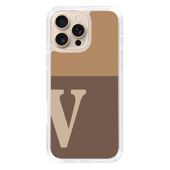 Slim Protection Case［ オリジナル - initial two tone - V brown ］