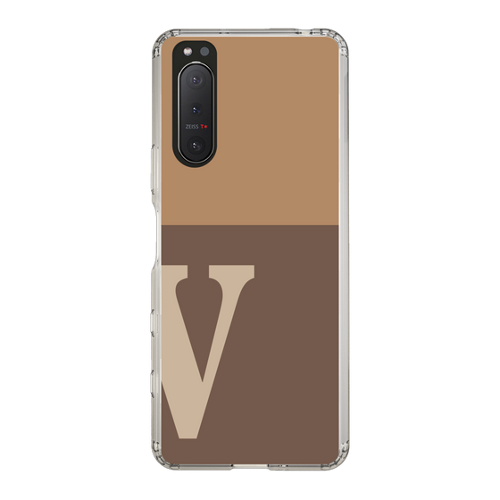Slim Protection Case［ Original - initial two tone - V brown ］