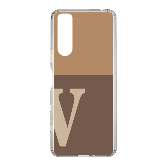 Slim Protection Case［ Original - initial two tone - V brown ］