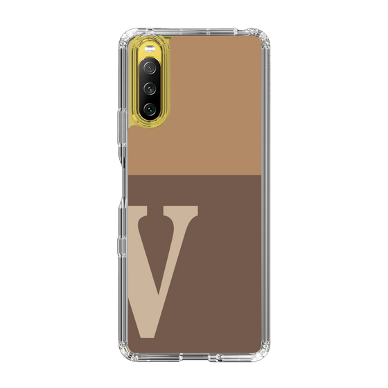 Slim Protection Case［ Original - initial two tone - V brown ］