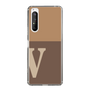 Slim Protection Case［ Original - initial two tone - V brown ］