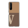 Slim Protection Case［ Original - initial two tone - V brown ］