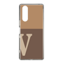 Slim Protection Case［ Original - initial two tone - V brown ］