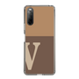 Slim Protection Case［ Original - initial two tone - V brown ］