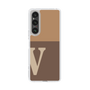 Slim Protection Case［ Original - initial two tone - V brown ］