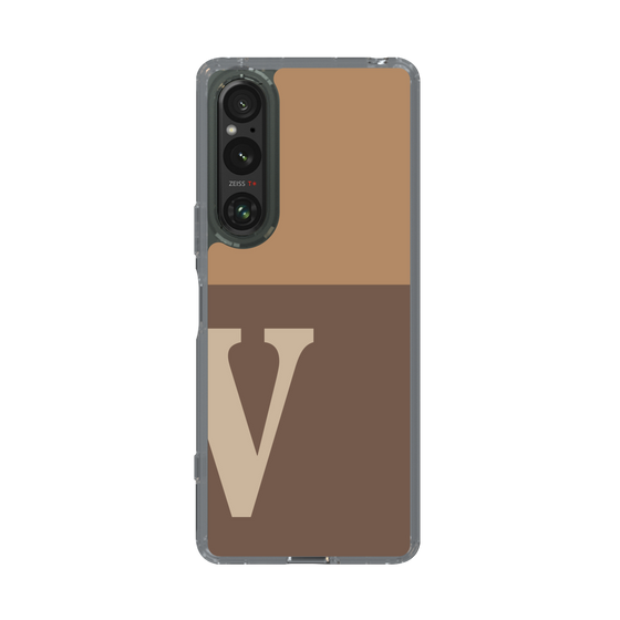 Slim Protection Case［ Original - initial two tone - V brown ］