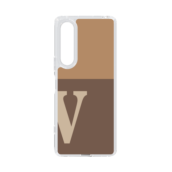 Slim Protection Case［ Original - initial two tone - V brown ］