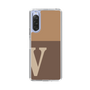 Slim Protection Case［ Original - initial two tone - V brown ］