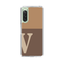 Slim Protection Case［ Original - initial two tone - V brown ］