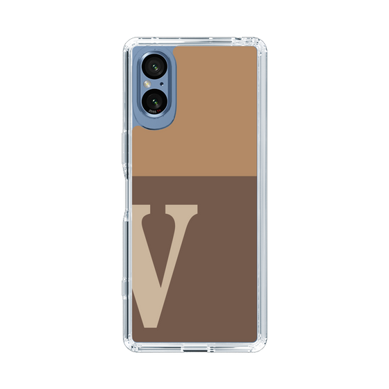 Slim Protection Case［ Original - initial two tone - V brown ］