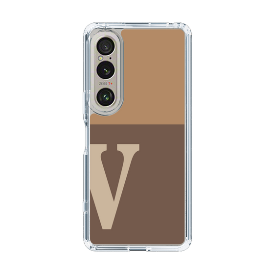 Slim Protection Case［ Original - initial two tone - V brown ］