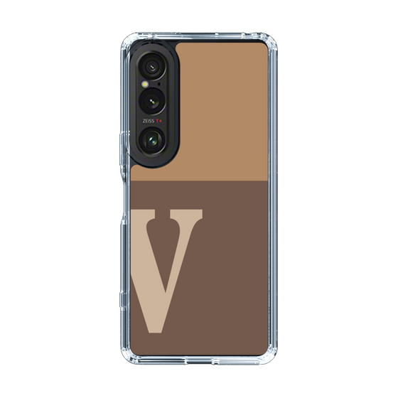 Slim Protection Case［ Original - initial two tone - V brown ］