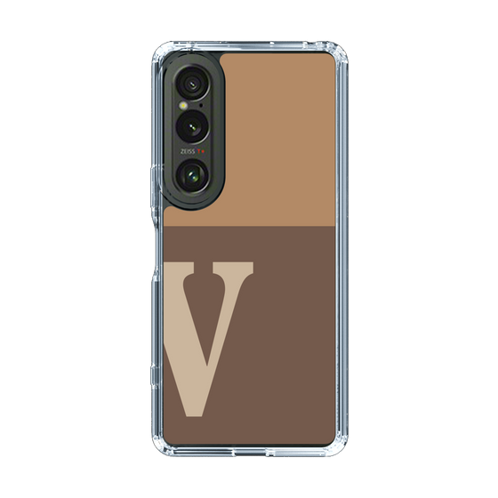 Slim Protection Case［ Original - initial two tone - V brown ］
