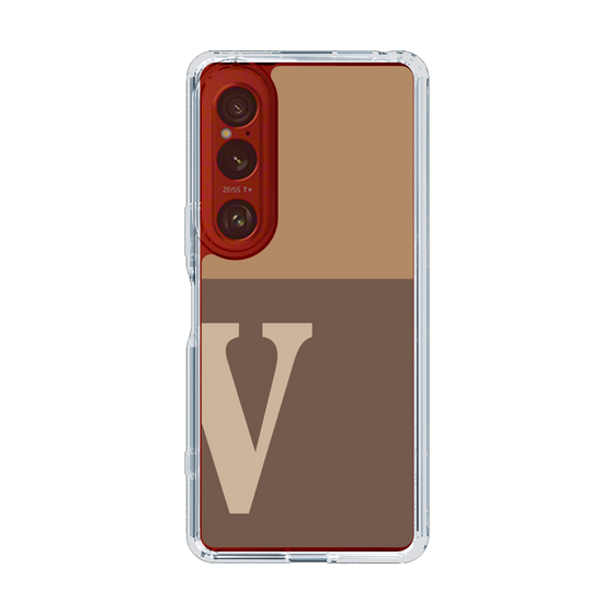 Slim Protection Case［ Original - initial two tone - V brown ］