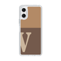 Slim Protection Case［ Original - initial two tone - V brown ］