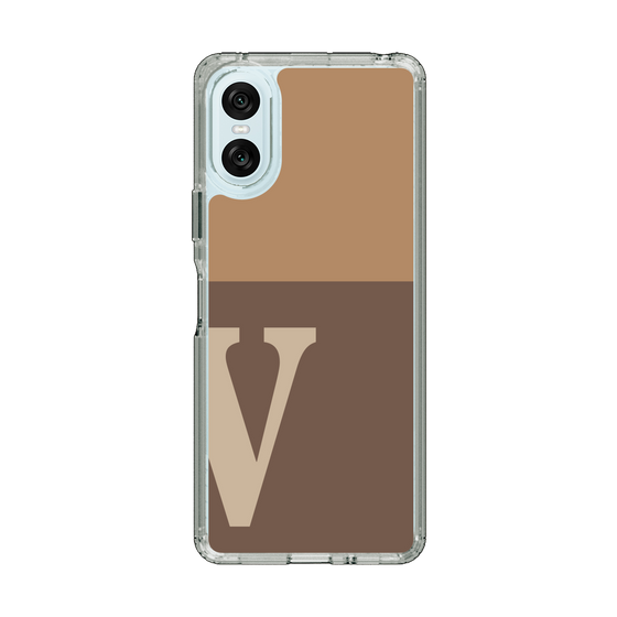 Slim Protection Case［ Original - initial two tone - V brown ］