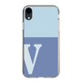 Slim Protection Case［ Original - initial two tone - V blue ］