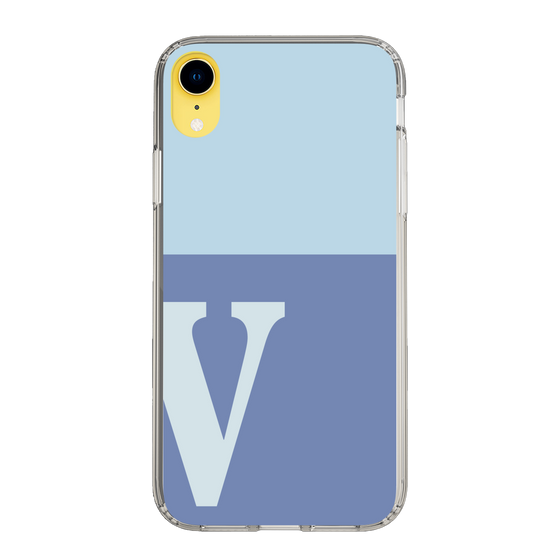 Slim Protection Case［ Original - initial two tone - V blue ］