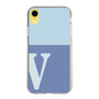 Slim Protection Case［ Original - initial two tone - V blue ］