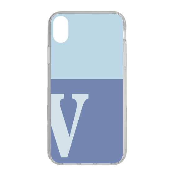 Slim Protection Case［ Original - initial two tone - V blue ］