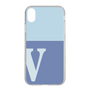 Slim Protection Case［ Original - initial two tone - V blue ］