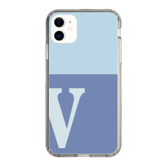 Slim Protection Case［ Original - initial two tone - V blue ］