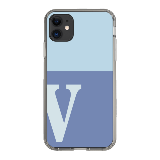 Slim Protection Case［ Original - initial two tone - V blue ］