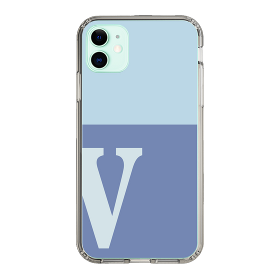 Slim Protection Case［ Original - initial two tone - V blue ］