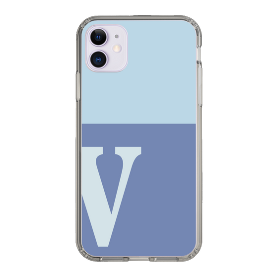 Slim Protection Case［ Original - initial two tone - V blue ］