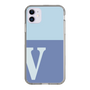 Slim Protection Case［ Original - initial two tone - V blue ］