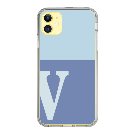 Slim Protection Case［ Original - initial two tone - V blue ］