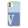 Slim Protection Case［ Original - initial two tone - V blue ］